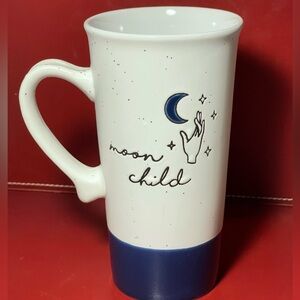 Sheffield Home “Moon Child” Mug – Celestial Boho Blue & White, USA